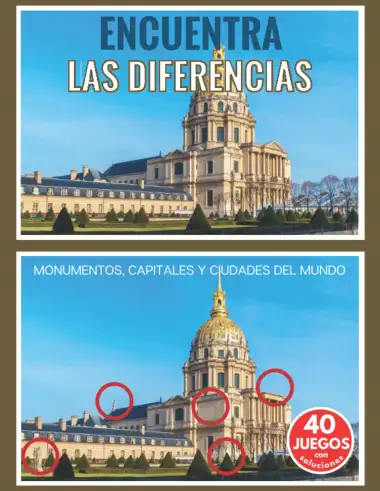 Encuentra las diferencias: Monumentos, capitales y ciudades del mundo en este original libro del famoso juego de los 7 errores | buscar y encontrar ... | ideas para regalos de cumplea&ntilde;os y Navidad