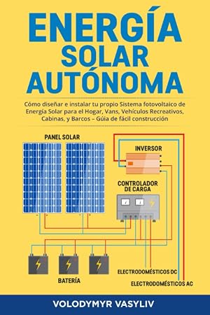 Energ&iacute;a Solar Aut&oacute;noma: C&oacute;mo dise&ntilde;ar e instalar tu propio Sistema fotovoltaico de Energ&iacute;a Solar para el Hogar, Vans, Veh&iacute;culos Recreativos, Cabinas, y Barcos &ndash; G&uacute;ia de f&aacute;cil construcci&oacute;n