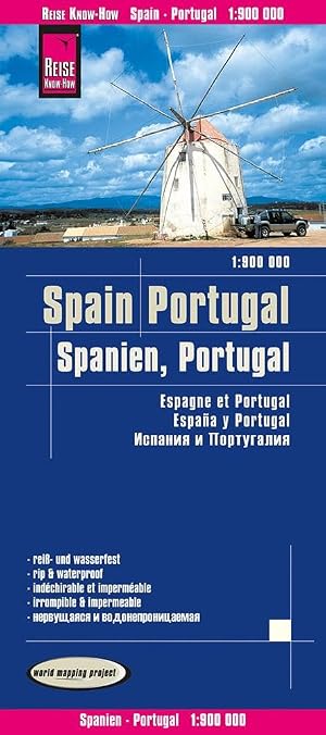 Espa&ntilde;a & Portugal 1:900.000 mapa de carreteras impermeable. Reise Know-How.: rei&szlig;- und wasserfest (world mapping project)