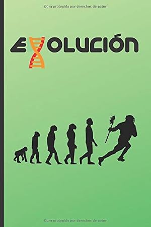 EVOLUCI&Oacute;N: CUADERNO 120 Pgs. REGALO ORIGINAL. DIARIO DE LACROSSE, CUADERNO DE NOTAS, APUNTES O AGENDA.