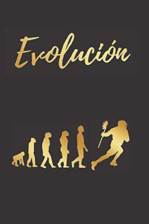 EVOLUCI&Oacute;N: CUADERNO LINEADO | Diario, Cuaderno de Notas, Apuntes o Agenda | Regalo Creativo y Original para los Amantes del Lacrosse