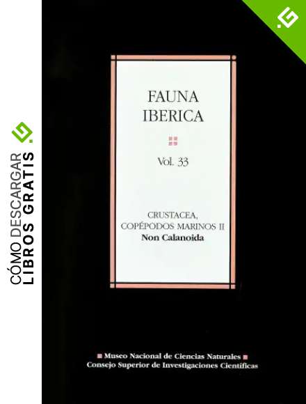 Fauna ib&eacute;rica. Vol. 33. Crustacea, cop&eacute;podos marinos II. Non calanoida