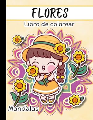 Flores: Libro de colorear para ni&ntilde;as