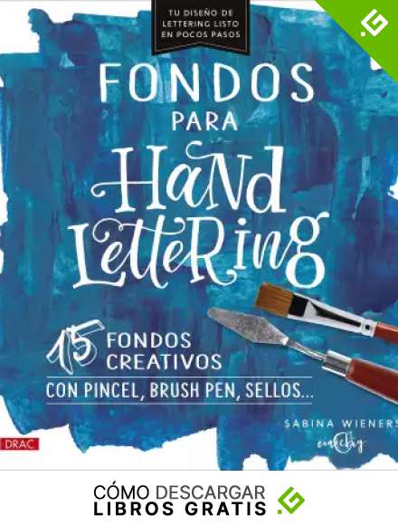 Fondos Para Handlettering: 15 fondos creativos con pincel, brush pen, sellos...