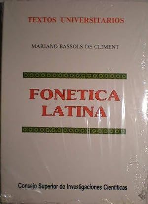 Fon&eacute;tica latina (Textos Universitarios)