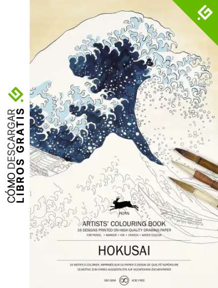 Hokusai: 16 motifs &agrave; colorier (Artists colouring book)