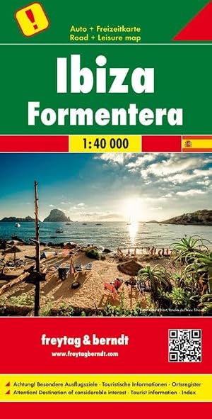 Ibiza y Formentera, mapa de carreteras. Escala 1:40.000. Freytag & Berndt.: Toeristische wegenkaart 1:40 000: AK 0528 (Auto karte)