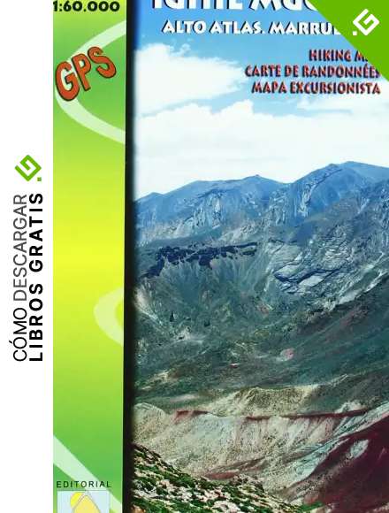 Ighil Mgoun, Alto Atlas, Marruecos. Escala 1:60.000. Mapa excursionista. Editorial Piolet.