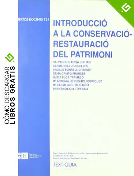 Introduccio A La Conservacio-Res (TEXTOS DOCENTS)