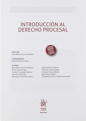 Introducci&oacute;n Al Derecho Procesal: 1 (Manuales de Derecho Procesal)