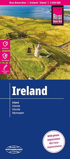 Irlanda, mapa impermeable de carreteras. Escala 1:350.000 impermeable. Reise Know-How.: rei&szlig;- und wasserfest (world mapping project) (Ireland (1:350.000))