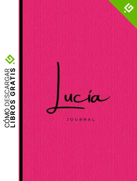 Journal Personalizado para Nombre Luc&iacute;a | Ideal para regalo | Notebook 5.5 x 8.5: Regalo de Cumplea&ntilde;os | Rosado con Letras Negras | Papel Color Crema