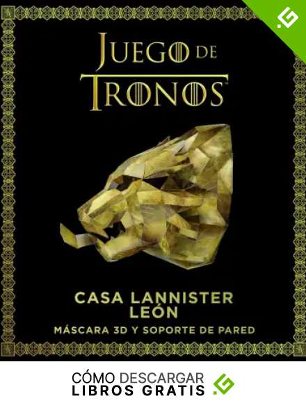 Juego de Tronos. Casa Lannister: le&oacute;n: M&aacute;scara 3D y soporte de pared (Series y Pel&iacute;culas)