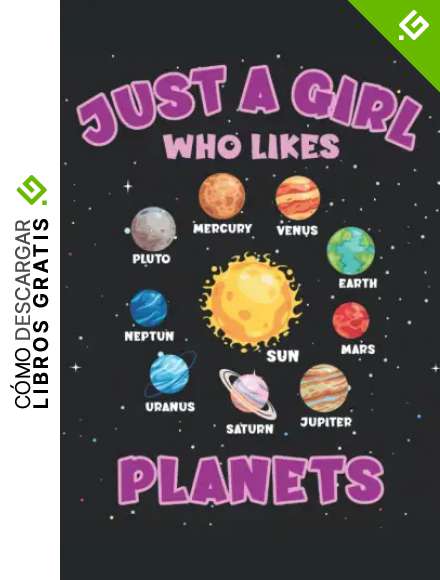Just A Girl Who Likes Planets: Cuaderno | Cuadriculado | A cuadros, DIN A4 (21 x 29,7 cm), 120 p&aacute;ginas, papel color crema, cubierta mate