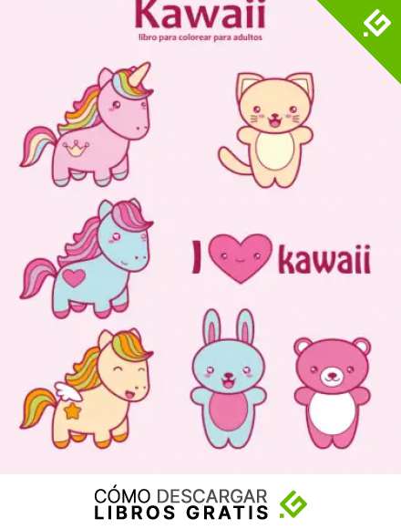 Kawaii libro para colorear para adultos 1