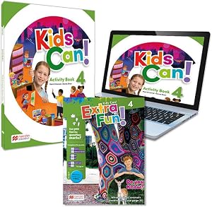 KIDS CAN! 4 Activity Book: Cuaderno de actividades impreso + acceso a la versi&oacute;n digital y app Navio