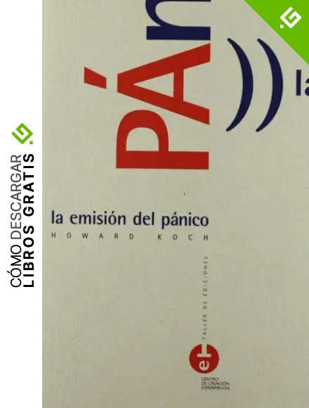 La emisi&oacute;n del p&aacute;nico: 8 (TALLER DE EDICIONES)