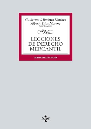 Lecciones de Derecho Mercantil (Derecho - Biblioteca Universitaria de Editorial Tecnos)