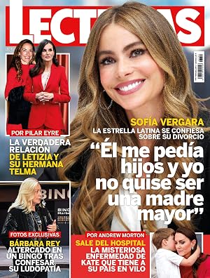 Lecturas #3750 | SOF&Iacute;A VERGARA. LA ESTRELLA LATINA SE CONFIESA SOBRE SU DIVORCIO