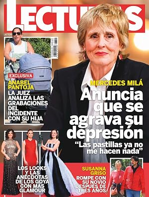 Lecturas #3804 | MERCEDES MIL&Aacute; ANUNCIA QUE SE AGRAVA SU DEPRESI&Oacute;N