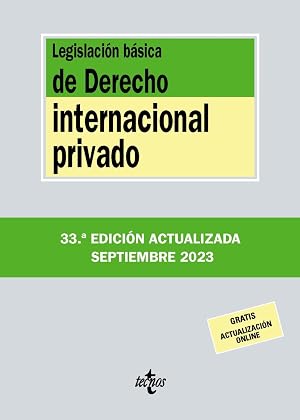 Legislaci&oacute;n b&aacute;sica de Derecho Internacional privado (Derecho - Biblioteca de Textos Legales)