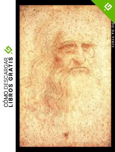 Leonardo da Vinci: Autorretrato. Cuaderno de notas. Design art&iacute;stico y elegante.