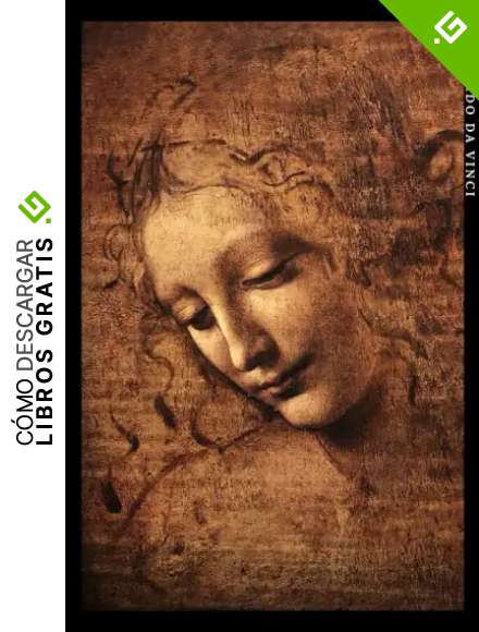 Leonardo da Vinci: Cabeza de muchacha. La scapigliata. Cuaderno de notas. Design art&iacute;stico y elegante.
