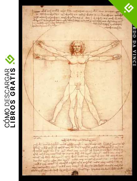 Leonardo da Vinci: El Hombre de Vitruvio. Cuaderno de notas. Design art&iacute;stico y elegante.