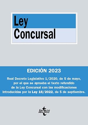 Ley Concursal (Derecho - Biblioteca de Textos Legales)