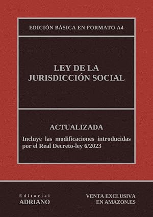 Ley de la Jurisdicci&oacute;n Social: Edici&oacute;n b&aacute;sica en formato A4