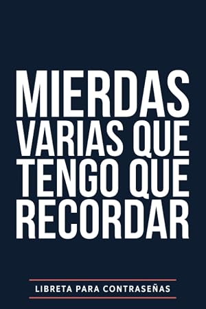 Libreta para contrase&ntilde;as