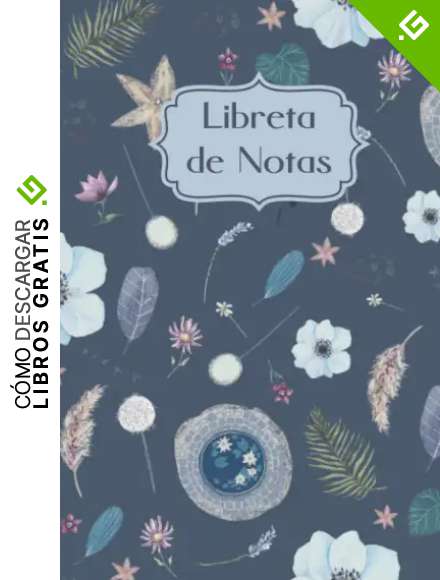 Libreta rayada - Dise&ntilde;o floral -: Journal rayado con motivo floral en fondo oscuro (Spanish Edition)
