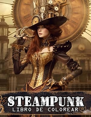Libro De Colorear Steampunk: Un libro de colorear para adultos con dise&ntilde;os del mundo Steampunk para relajaci&oacute;n y alivio del estr&eacute;s.