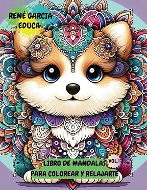 Libro de Mandalas para Colorear con Perros y Gatos Chibis: Tama&ntilde;o A4 - Libros para pintar Mandalas - Impresi&oacute;n a una cara (Aventuras con tus amigos Chibis)