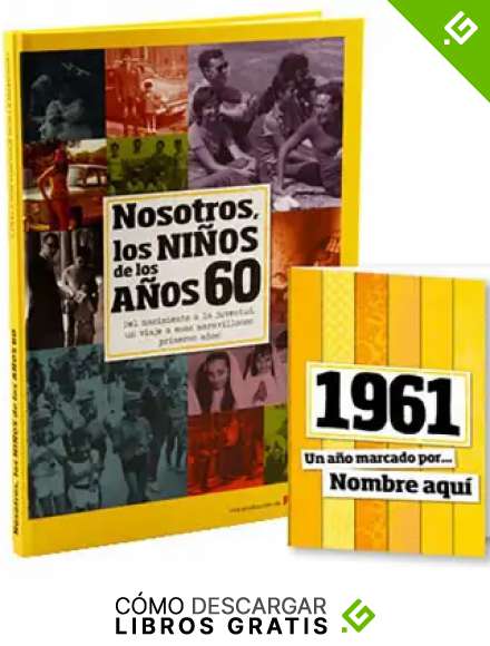 Libro 'Nosotros los ni&ntilde;os de los a&ntilde;os 60' con una tarjeta personalizable de 1961