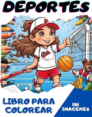 Libro Para Colorear de Deportes: Deportes y juegos geniales para ni&ntilde;os - 101 im&aacute;genes incre&iacute;bles