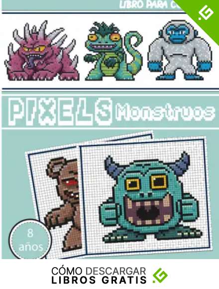 Libro para colorear - Pixels Monstruos: Cuaderno de dibujo de pixel art para ni&ntilde;os y adultos - Cuaderno grande de pixel art cuadrado. Cuaderno de ... de colorear pixel art para ni&ntilde;os y adultos