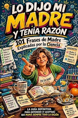 Lo Dijo Mi Madre y Ten&iacute;a Raz&oacute;n - 101 Frases de Madre Explicadas por la Ciencia: La Gu&iacute;a Definitiva Para Entender (y Aceptar) Que Mam&aacute; Siempre Tuvo Raz&oacute;n (Regalos para Madres)