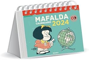 Mafalda 2024, Calendario Escritorio turquesa (AGENDAS Y CALENDARIOS)