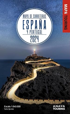 Mapa de Carreteras de Espa&ntilde;a y Portugal 1:340.000, 2024 (Mapa Touring)