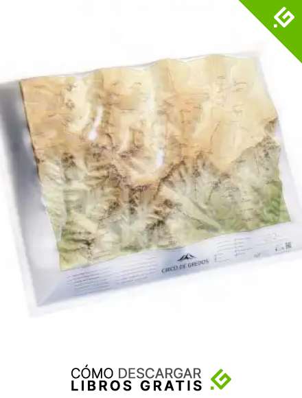 Mapa en relieve Circo de Gredos. Escala 1:30.000, 45x32 cm