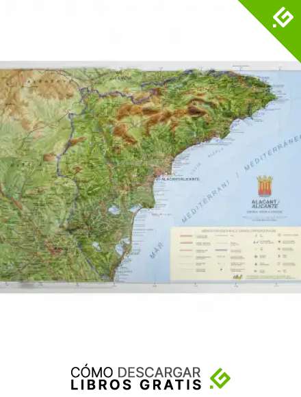 Mapa en relieve de Alicante: Escala 1:150.000