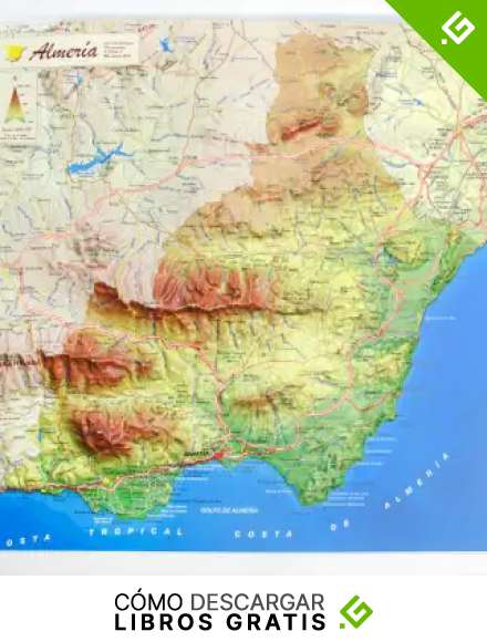 Mapa en relieve de Almer&iacute;a: Escala 1:500.000