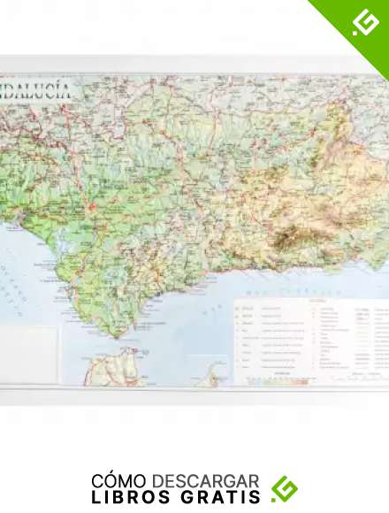 Mapa en relieve de Andaluc&iacute;a: Escala 1:1.200.000