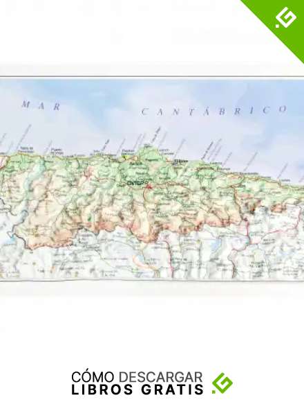 Mapa en relieve de Principado de Asturias: Escala gr&aacute;fica
