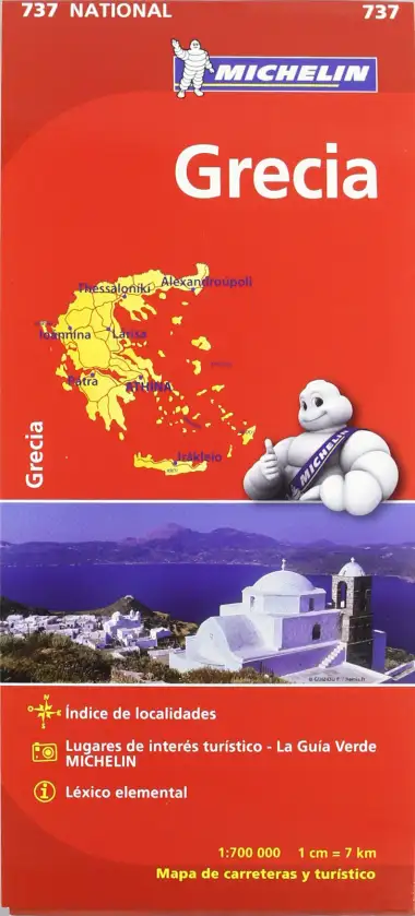 Mapa National Grecia (Mapas National Michelin)