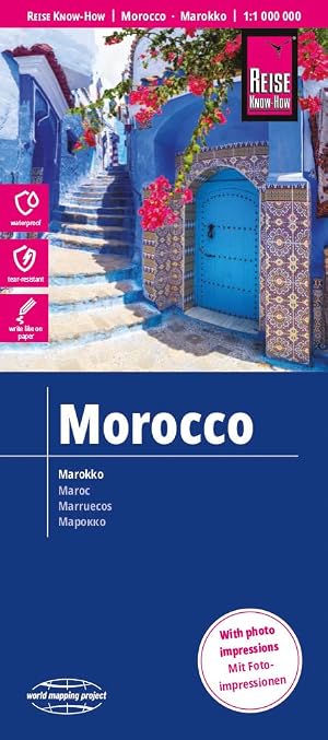 Marruecos, mapa impermeable de carreteras. Escala 1:1.000.000 impermeable. Reise Know-How.: rei&szlig;- und wasserfest (world mapping project) (Morocco (1:1.000.000))