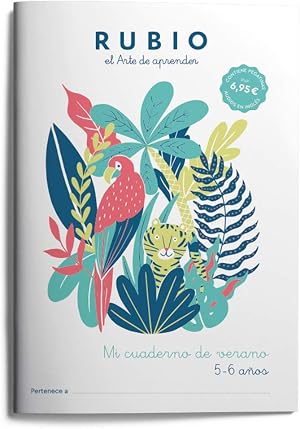 Mi cuaderno de verano 5-6 a&ntilde;os | RUBIO | Cuaderno de actividades para vacaciones: 3 (Mi cuaderno de verano RUBIO)