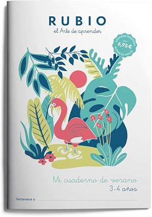 Mi cuaderno de verano RUBIO. 3-4 a&ntilde;os: 1