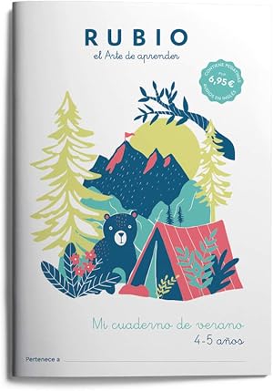 Mi cuaderno de verano RUBIO. 4-5 a&ntilde;os | Cuaderno de actividades para vacaciones: 2